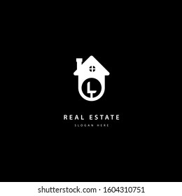 Letter L Initial Real estate logo vector