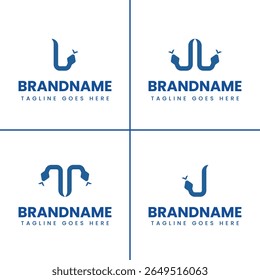 Letter L J JL T Snake Logo, symbolizing agility, transformation, and dynamic energy