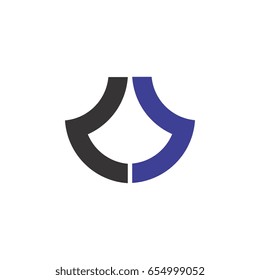 letter l and j logo 