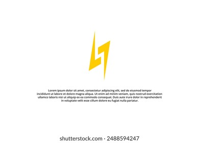 letter l j and s lightning modern logo