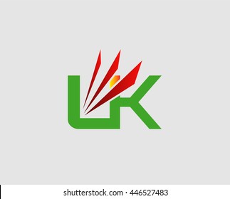 Letter L and K logo
