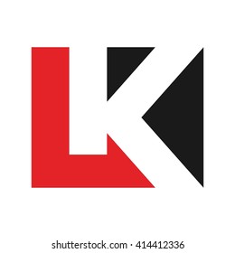 letra vector logotipo L y K.