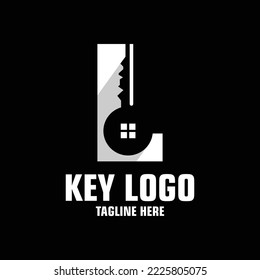 Letter L Key Logo Design Template Inspiration, Vector Illustration.