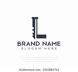 Letter L key logo vector templates 