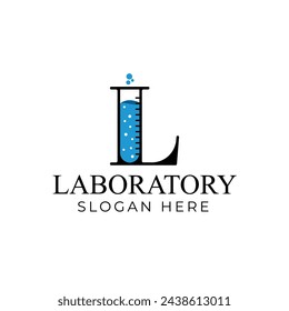 
letter L laboratory logo design