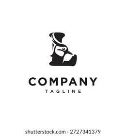 Letra L Lapwing Logo Icon Vector