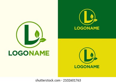 Letter L leaf concept. Very suitable for symbol, logo, company name, brand name, personal name, icon and many more.