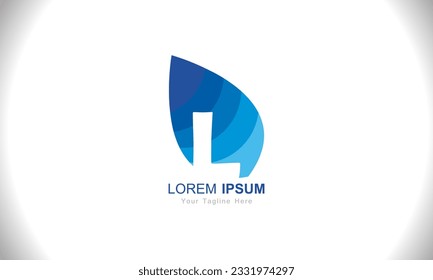 Letter L leaf logo icon design template elements