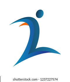 Letter L For Leap Logo