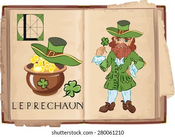 letter L with Leprechaun