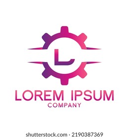 Letter L line logo design.Creative minimal linear monogram symbol. Universal elegant vector sign design. Premium type of business logo. Graphic alphabet symbol for technology identity
