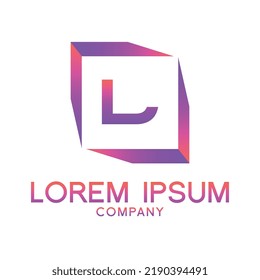 Letter L line logo design.Creative minimal linear monogram symbol. Universal elegant vector sign design. Premium type of business logo. Graphic alphabet symbol for technology identity