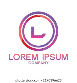 Letter L line logo design.Creative minimal linear monogram symbol. Universal elegant vector sign design. Premium type of business logo. Graphic alphabet symbol for technology identity