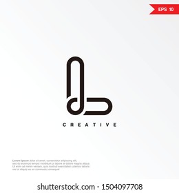 Letter L line logo icon design template elements. eps10