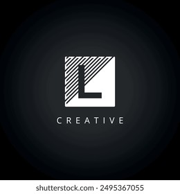 Letter L Line Logo Icon with Elegant Vector Template.