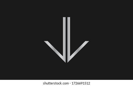 Diseño de logotipo icónico de carta L o carta LL, diseño de logotipo para la tienda de joyas.