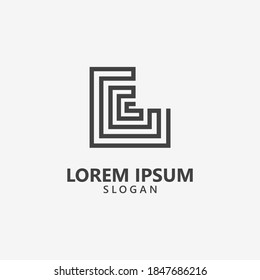 Letter L LL Logo Monogram Initial Vector Template