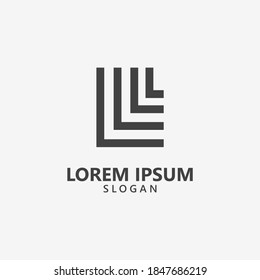 Letter L LL Logo Monogram Initial Vector Template