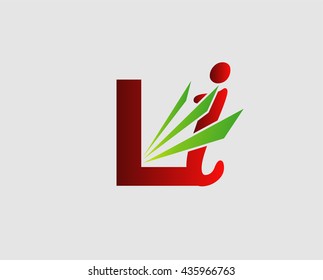 Letter L and i logo
