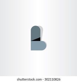letter l logo abstract vector design element symbol