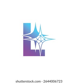 Letter L logo, L logo, AI logo set, modern and minimal design, tech-inspired, colorful icons and symbols, suitable for artificial intelligence, innovation, branding, startups, and digital identity.