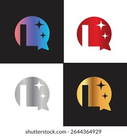 Letter L logo, L logo, AI logo set, modern and minimal design, tech-inspired, colorful icons and symbols, suitable for artificial intelligence, innovation, branding, startups, and digital identity.