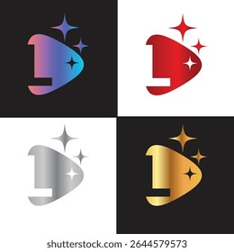 Letter L logo, L logo, AI logo set, modern and minimal design, tech-inspired, colorful icons and symbols, suitable for artificial intelligence, innovation, branding, startups, and digital identity.