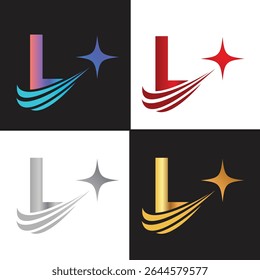 Letter L logo, L logo, AI logo set, modern and minimal design, tech-inspired, colorful icons and symbols, suitable for artificial intelligence, innovation, branding, startups, and digital identity.