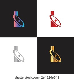Letter L logo, L logo, AI logo set, modern and minimal design, tech-inspired, colorful icons and symbols, suitable for artificial intelligence, innovation, branding, startups, and digital identity.