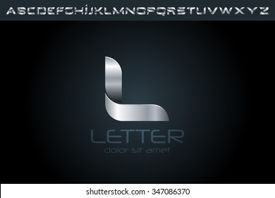 Letter L Logo, alphabet logo design.