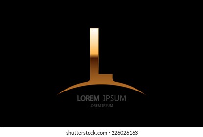 Letter L logo. Alphabet logotype vector design.