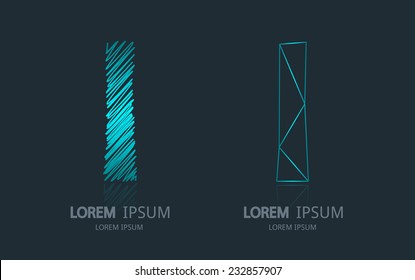 Letter L logo. Alphabet logotype vector design.