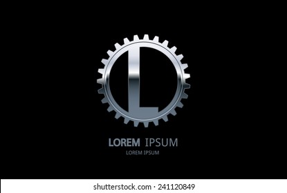 Letter L logo. Alphabet logotype vector design.