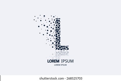 Letter L logo. Alphabet logotype vector design.