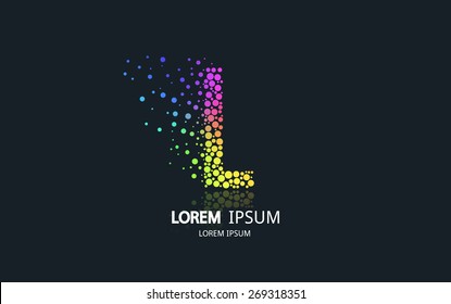 Letter L logo. Alphabet logotype vector design.