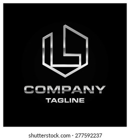 Letter L logo. Alphabet logotype vector design.