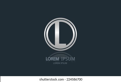 Letter L logo. Alphabet vector logotype design.