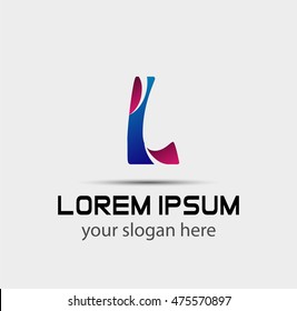Letter L logo. Business logo vector illustration
