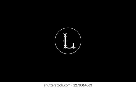 LETTER L LOGO WITH CIRCLE FRAME FOR LOGO DESIGN OR ILLUSTRATION USE