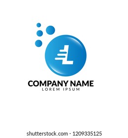 letter L logo concept