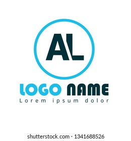 letter A and letter L logo concept. AL logo design. Designed for your web site design, logo, app, UI 