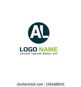 letter A and letter L logo concept. AL logo design. Designed for your web site design, logo, app, UI 