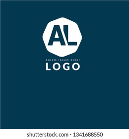 letter A and letter L logo concept. AL logo design. Designed for your web site design, logo, app, UI 