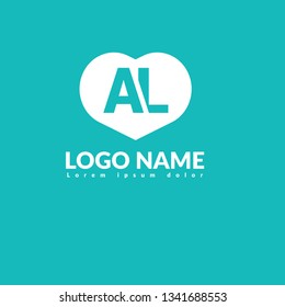 letter A and letter L logo concept. AL logo design. Designed for your web site design, logo, app, UI 