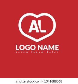 letter A and letter L logo concept. AL logo design. Designed for your web site design, logo, app, UI 