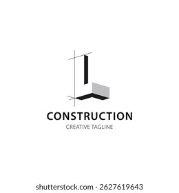Letter L logo for construction and architecture company. property template vector illustration for your brand.