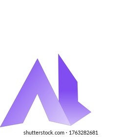 Logo-Design Buchstaben A und L