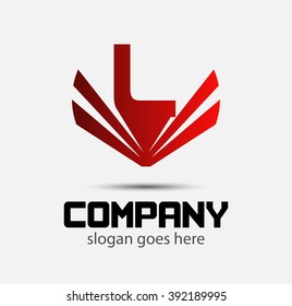 Letter L logo design 
