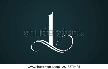 Letter l logo design with a blue background. Modern trendy initial luxury l letter logo design. Royal premium letter l logo design vector template.