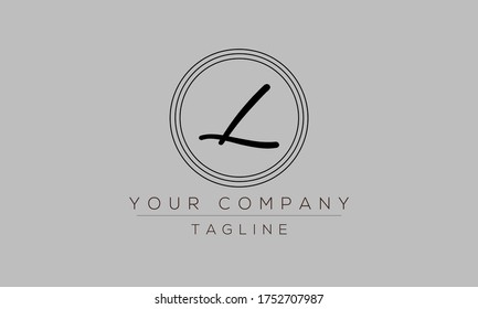Diseño del logotipo de la letra L, icono moderno creativo L